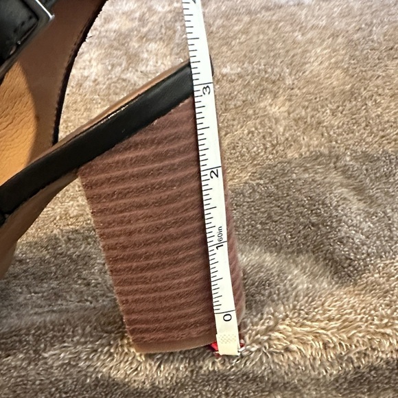 Madewell‎ Black Leather Peep-Toe Mules - Picture 8 of 8